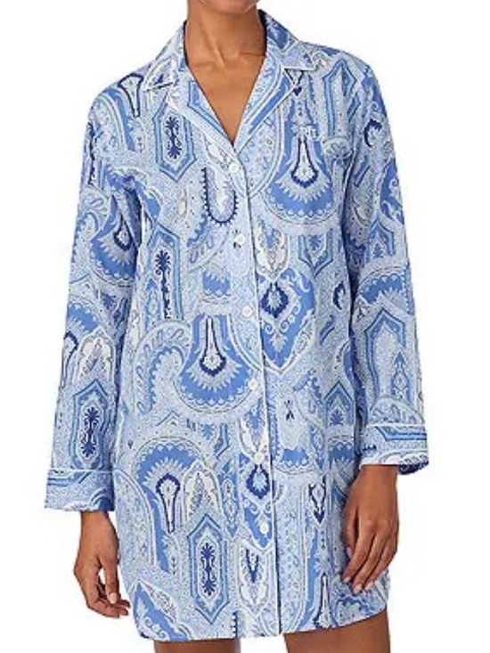 Lauren Ralph Lauren Other - Lauren Ralph Lauren Paisley Nightshirt Brand New, Sz. S